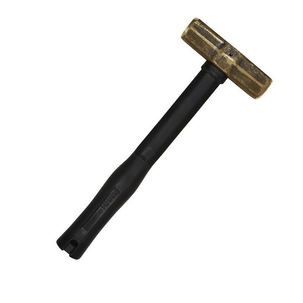 Klein Tools Brass Sledge Hammer, FGL Rubber Grip, 4-Pound 7HBRFRH04